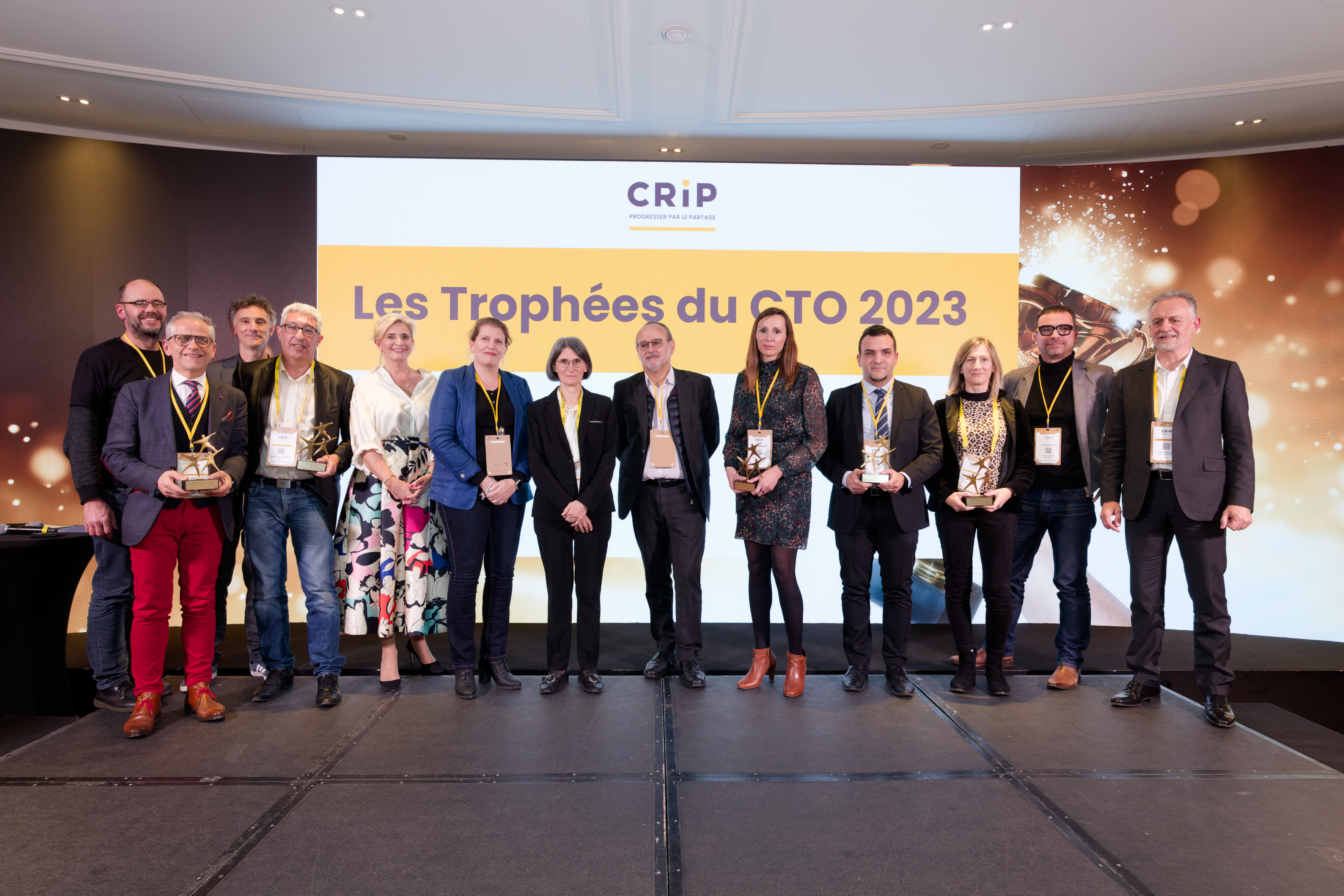 Lauréats des trophées 2022 et 2023 sur scène