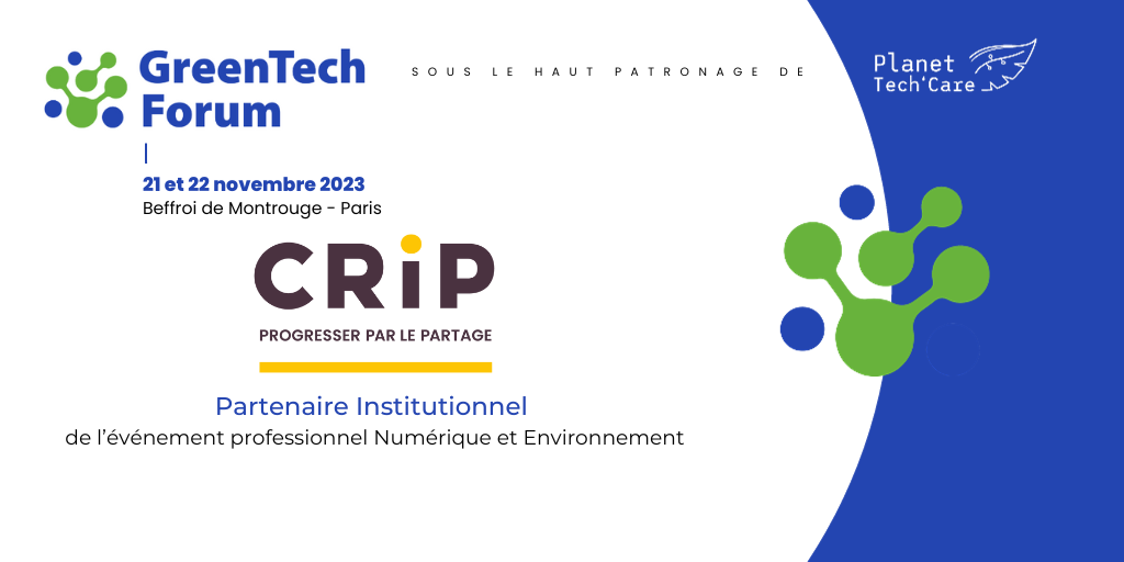 CRiP, partenaire du GreenTech Forum